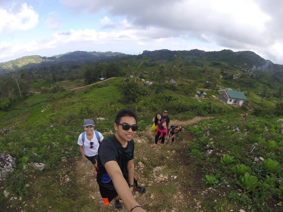 Keep smilin’ while our exhausting journey begins!