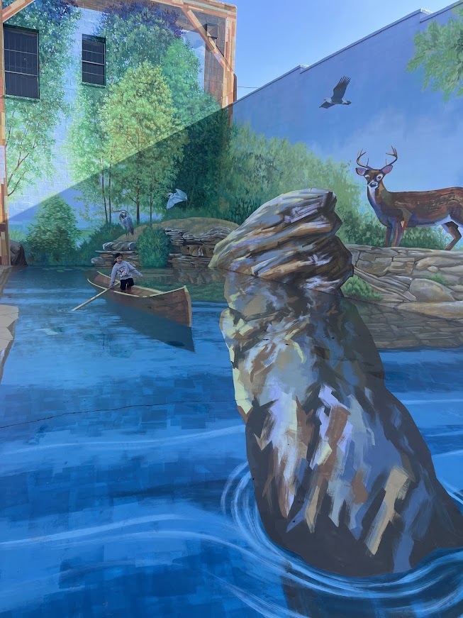3d mural, Eufaula, OK