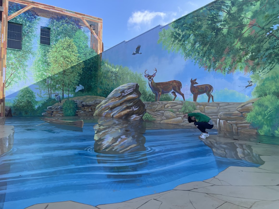 3d mural, Eufaula, OK