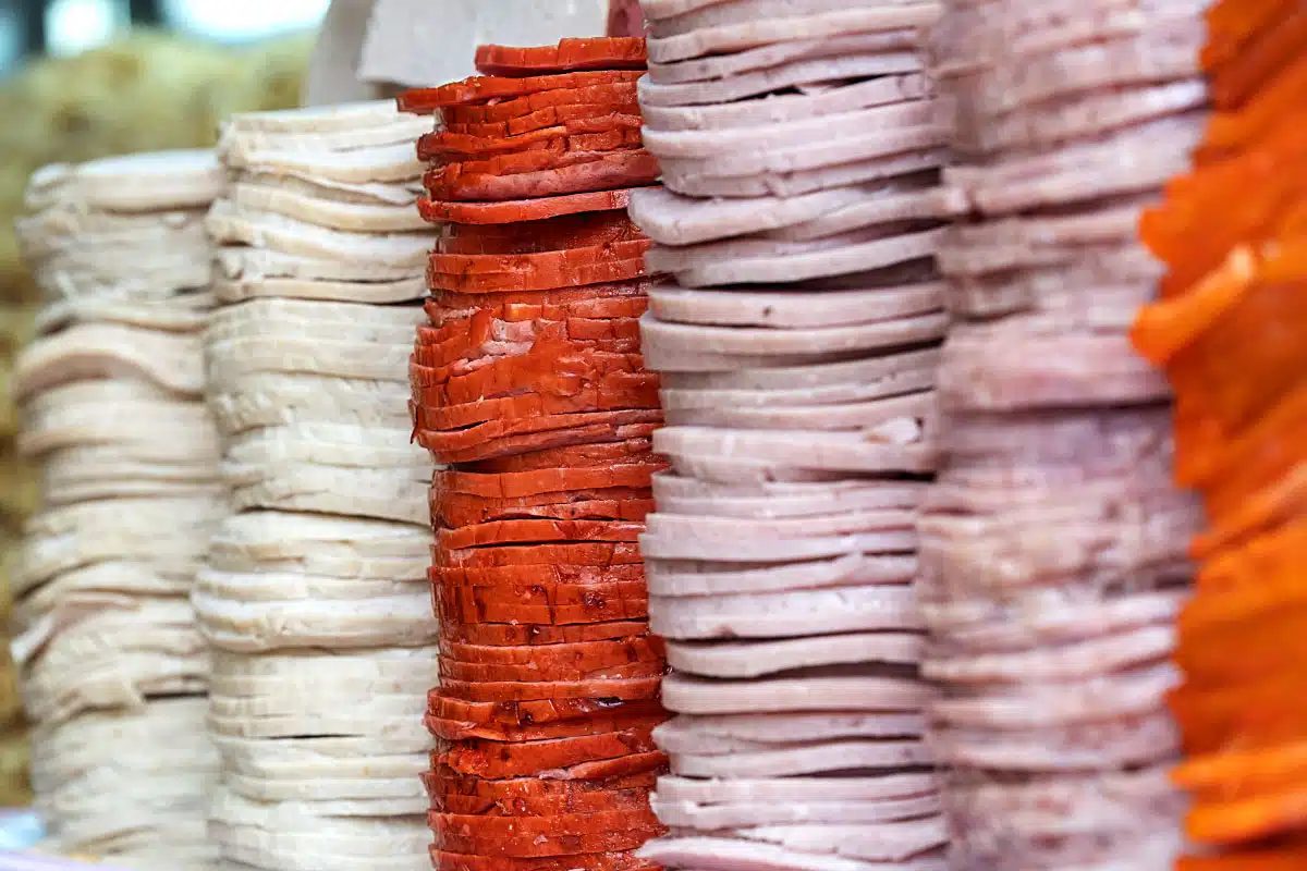 Wall of deli.