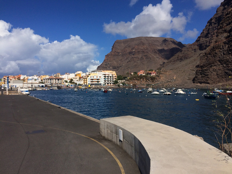 The small port at Valle Gran Rey