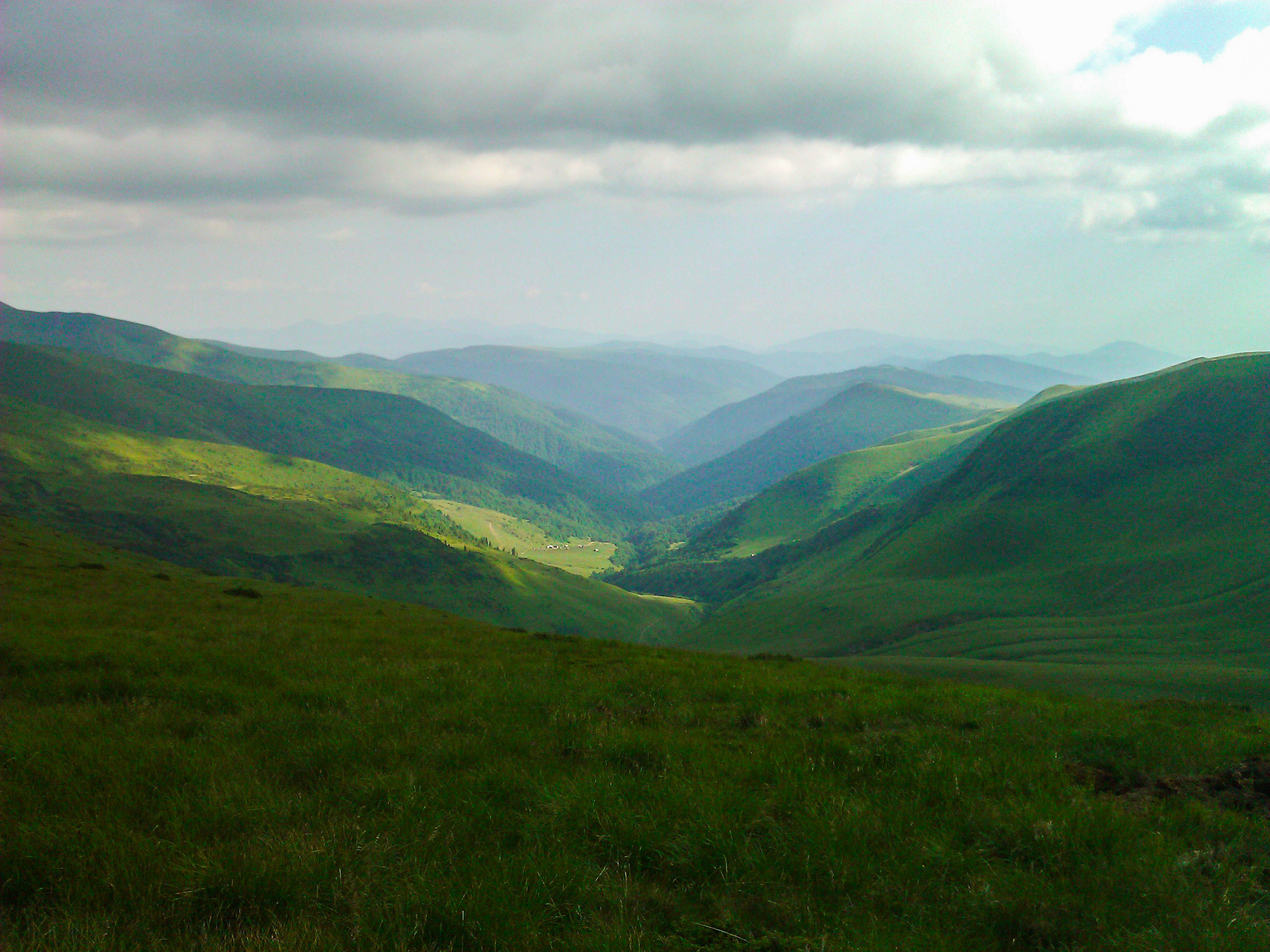 Beautiful mountain valley